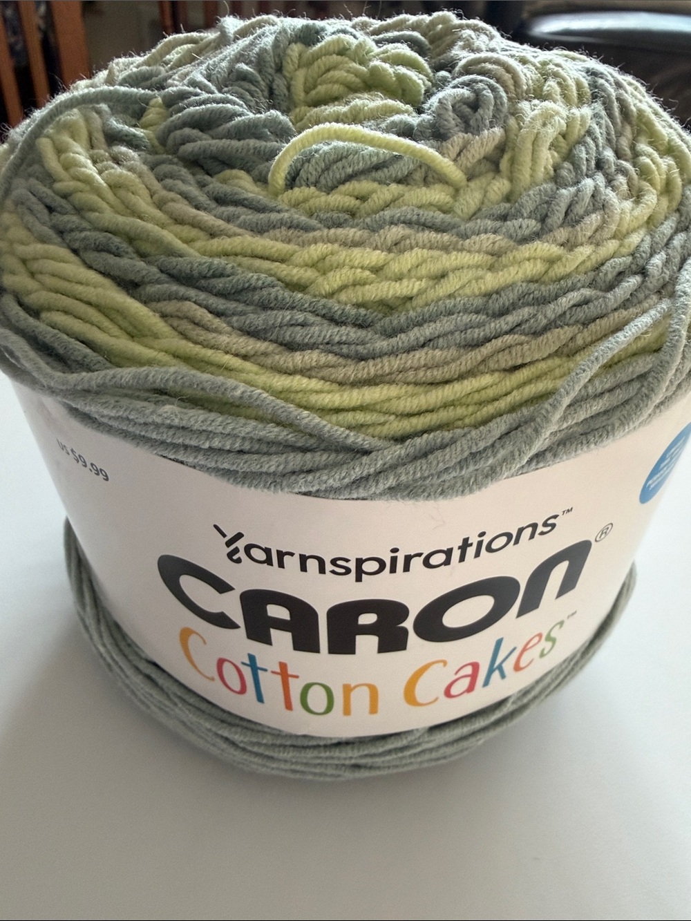 Caron cotton yarn cakes